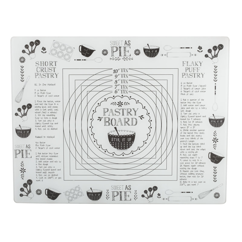 Stir It Up Glass Pastry Board