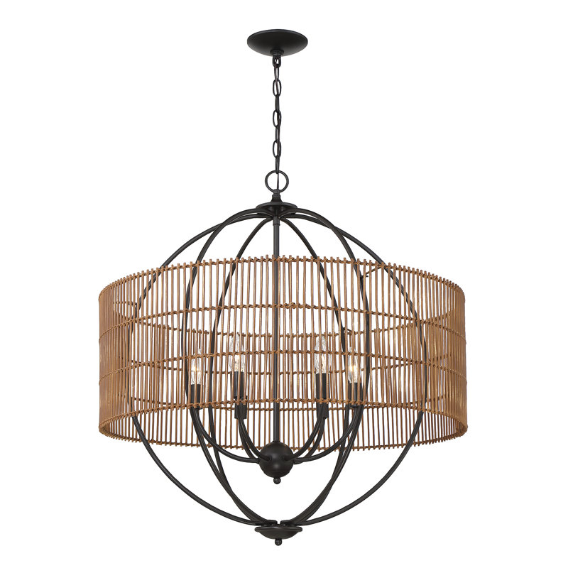 Luminaire suspendu 6 lumières Fernley