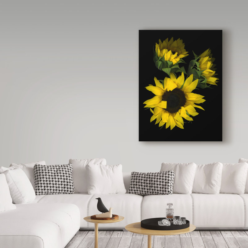 Dosta «Sunflower 2», reproduction d'impression sur toile tendue, H 32 po x l 24 po x P 2 po