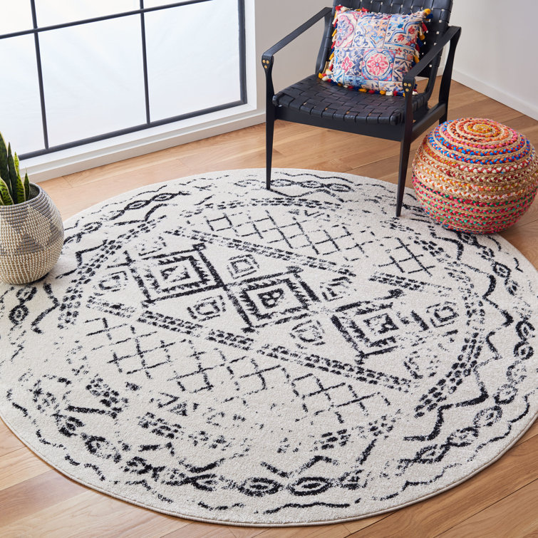 Tapis noir / ivoire Sturdevant Southwestern