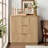 27.6'' Wide 3-drawer Dresser (oak) – Modern Curved Wave Design, Multi-functional Nightstand/sideboard, P2 Mdf Wood Organizer For Bedroom/living Room/hallway (27.6''w×15.8''d×27.4'')-1458239669-1458239670