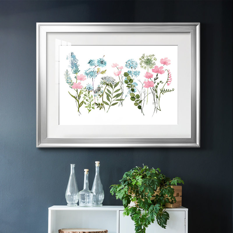 Spring Meadow, reproduction d'art encadrée, Argent, H 15 po x l 21 po x P 1,5 po