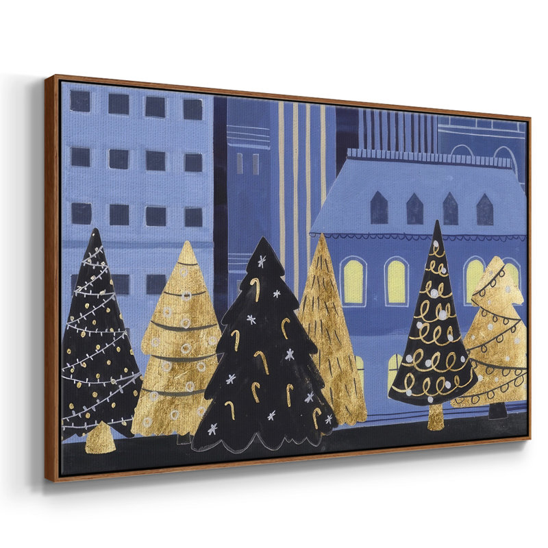 Collection «Holiday Night» A, H 27 po x l 41 po x P 1,5 po, Cadre noyer
