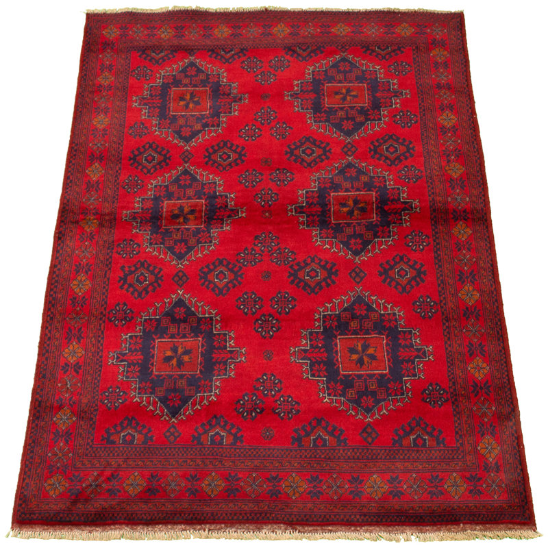 Allaina One-of-a-Kind 4'3" X 6'5" 2010s Wool Area Rug in Red