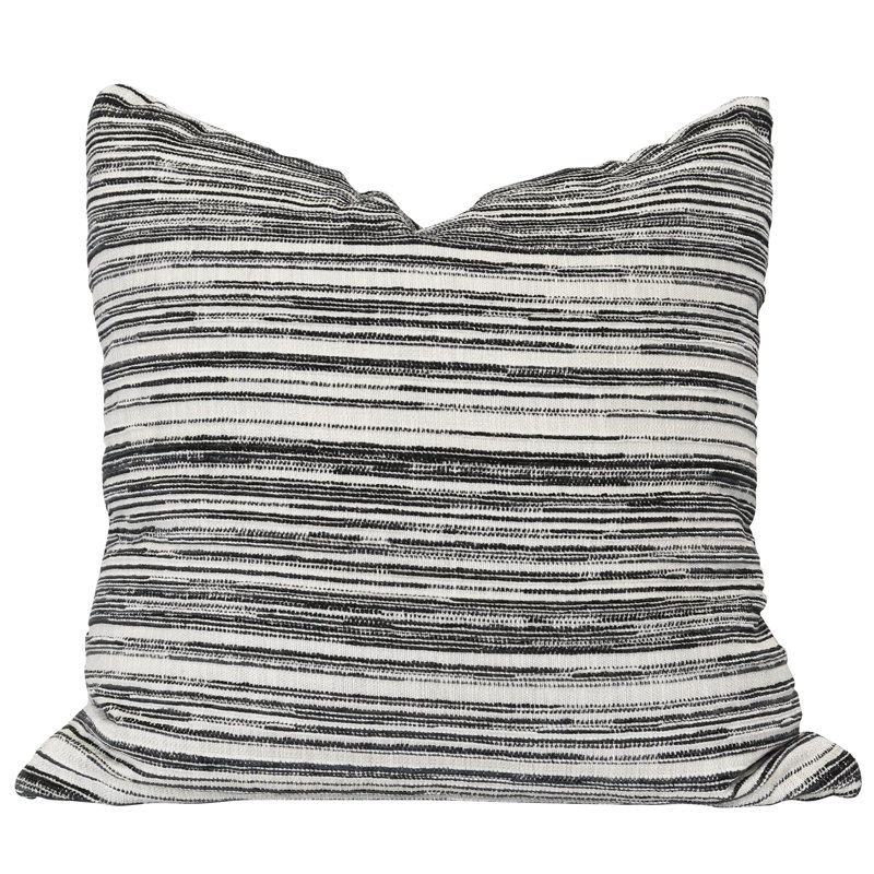 Catalina Pepper 24" Textured Throw Pillow with Down Feather