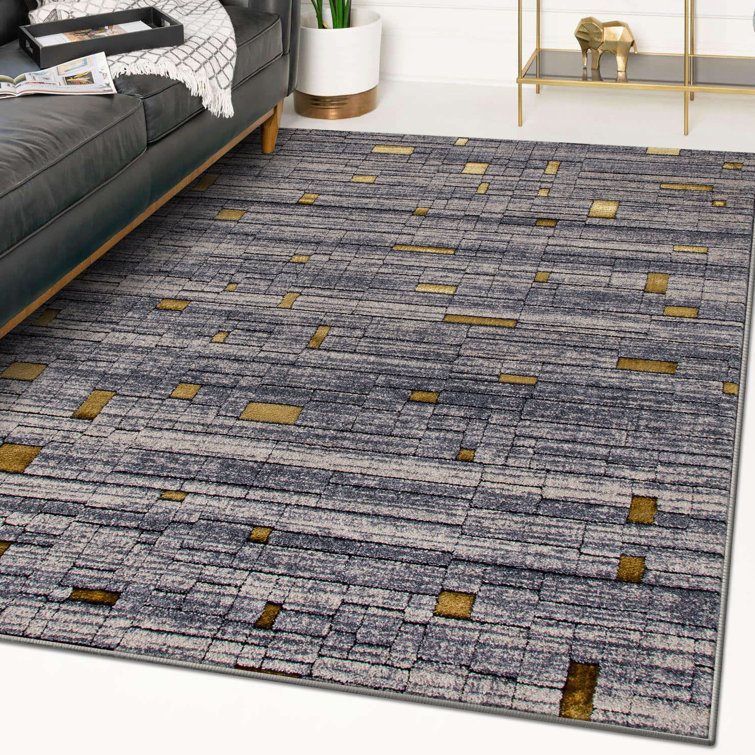 Tapis d'intérieur / extérieur gris Marlette