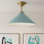 Luminaire suspendu 1 lumière avec abat-jour Bradbury-1715831640