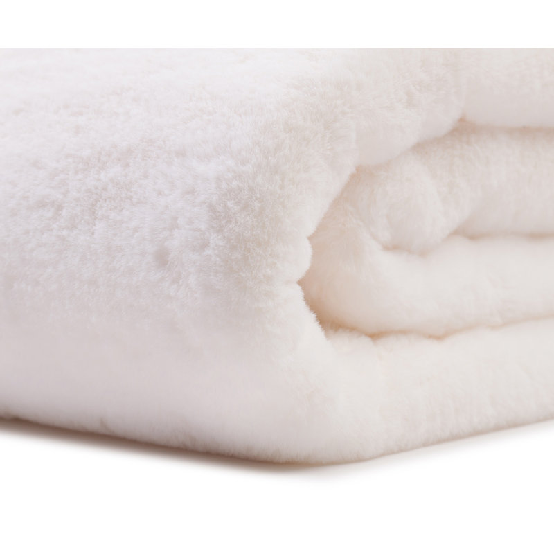 Throw Blanket, Wool White, W220 x L240cm