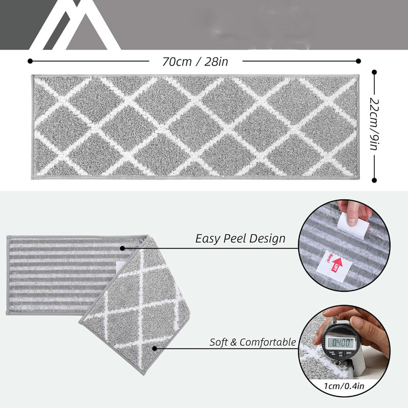 Tapis antidérapant Edge, Gris