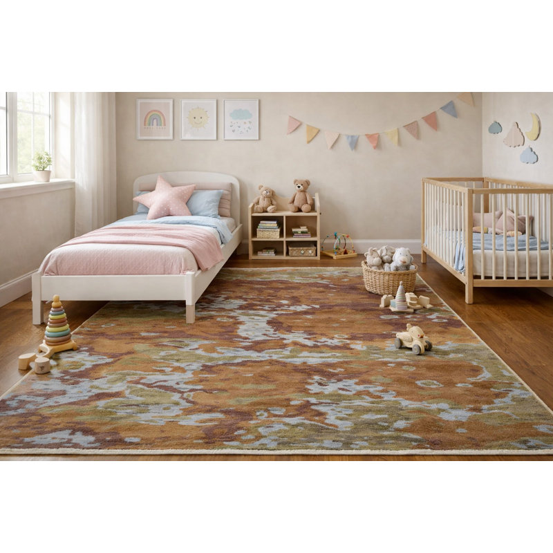 Performance Wool Abstract Indoor Rug