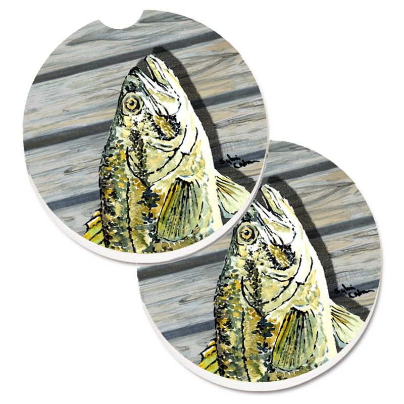 Petit sous-verre à basses pour voiture fish