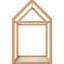 Lit simple couleur de bois