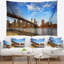 Tapisserie «Cityscape Calm Sky over Brooklyn Bridge»-28503529
