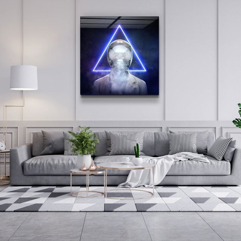 Elegant Decorative Tempered Glass Painting, 40 x 40 Inches | 100% Tempered Glass, Thickness: 0.16 Inches | UV Printing for Vibrant Colors & Durability | Perfect for Home Decor & Art Enthusiasts