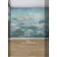 Adhésif mural bleu Mirage