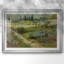 Jardin fleuri avec sentier - Vincent van Gogh - Reproduction encadrée avec passe-partout et verre - 1888-1089469510-1089469561-1089469563