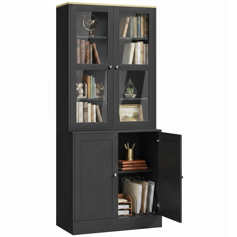Birce Cube Bookcase., Black/Oak