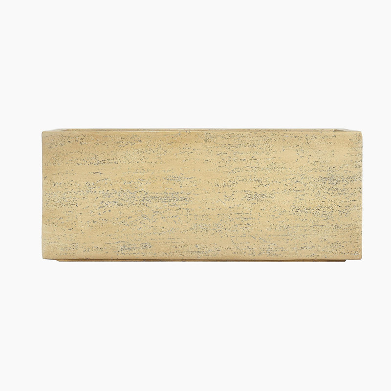 Boîte à fleurs rectangulaire faite à la main, H 14,5 po x l 31,25 po x P 15,75 po