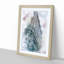 The Flatiron Building in New York in Abstract - Picture Frame Painting Print-55737279-55737280