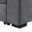 Canapé-lit modulaire réversible en tissu tissé gris de 95 po avec porte-gobelet de rangement Toby-2080513545