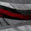 Tapis gris / rouge / noir Wellersburg-1078240442
