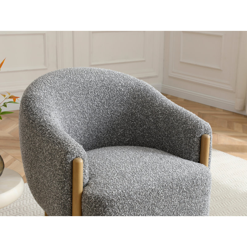 Upholstered Accent Chair, Grey