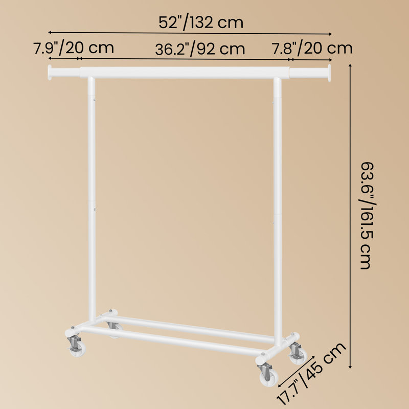 132 cm Clothes Rack