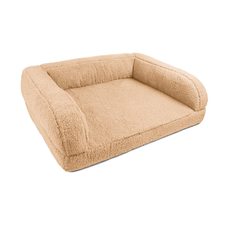 Tucker Murphy Pet™ Sherpa Couch 3-Sides Bumper Style Dog Bed