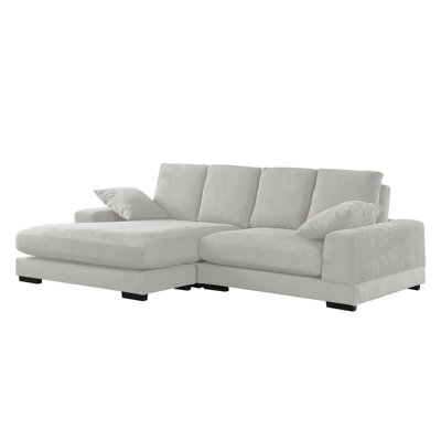 Daisy Cozy Corduroy L-Shaped Sectional Left or Right Reversible