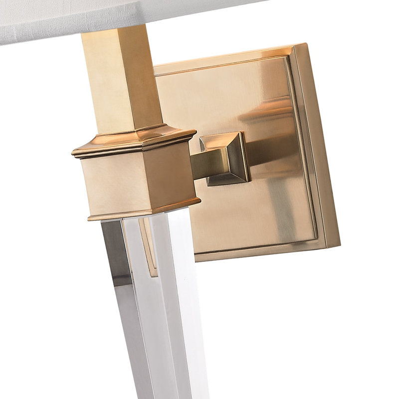 Ruskin 1 - Light Wallchiere, Aged Brass