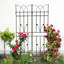 Paquet de 4 treillis de jardin en métal 71 po x 17,7 po antirouille pour plantes grimpantes-1219793537