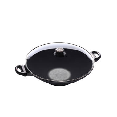 Staub 11.81'' Cast Iron Wok with Lid & Reviews