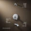 Pitch Tub and Shower Faucet-93564648