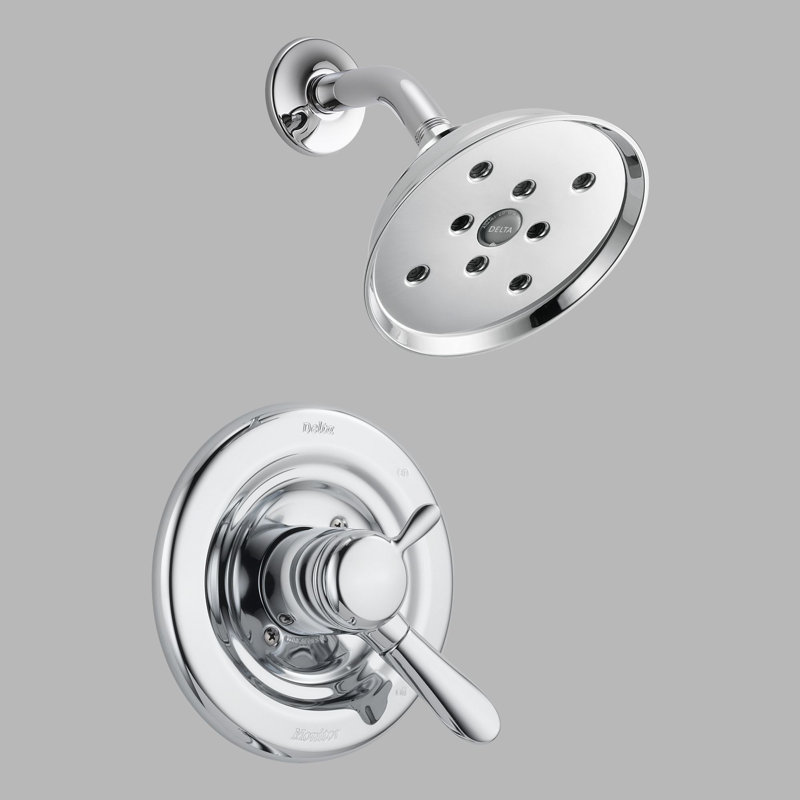 Lahara Shower Faucet Trim with Lever Handles and H2okinetic Technology, Chrome