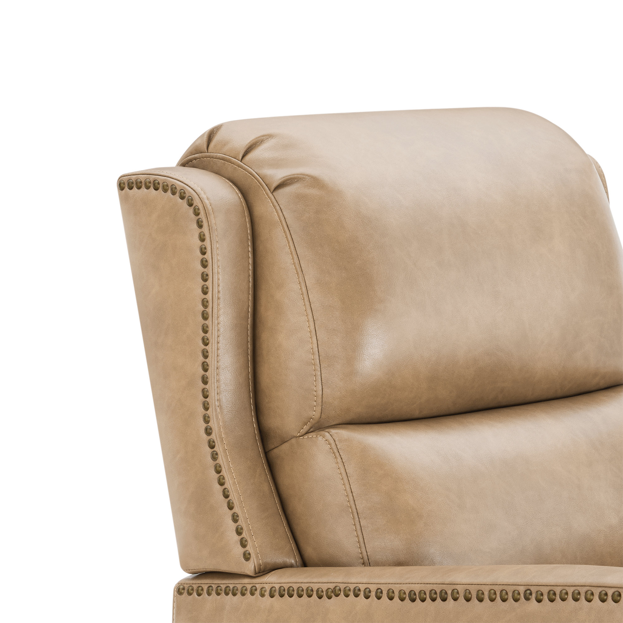 Faux Leather Accent Chair, Copley Tan