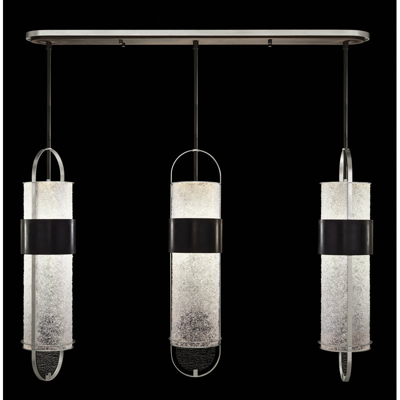 Bond 6 - Light LED Pendant, Black/Silver, Clear