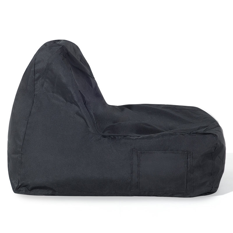 Siesta Refillable Bean Bag Chair & Lounger, Black