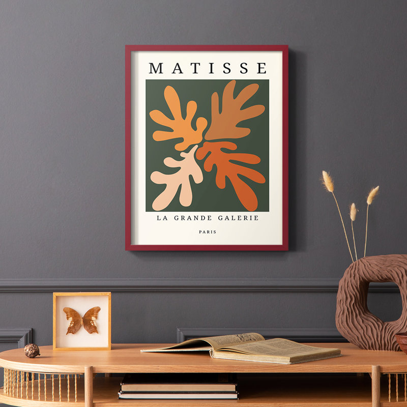 Matisse CECL XXXV, reproduction encadrée - bois massif, Rouge, H 10 po x l 8 po
