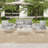 Steel 4-Pieces Coversation Set-378745669