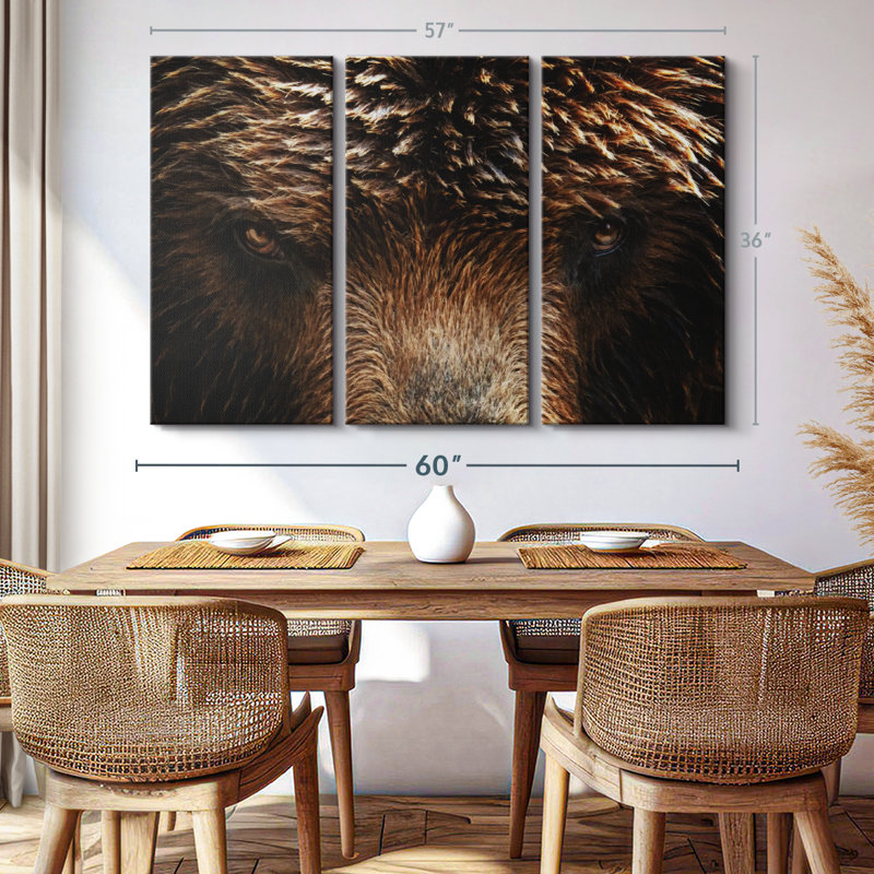 «Grizzly Bear Eyes» sur, H 36 po x l 57 po