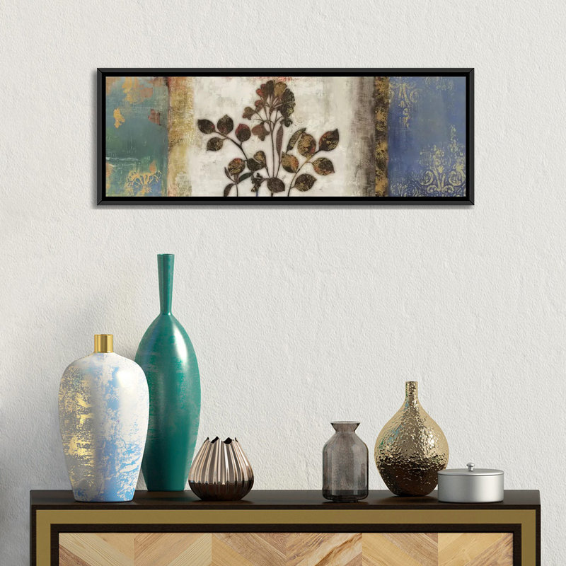 Anthropologie I - impression sur toile tendue, H 12 po x l 36 po x P 1,5 po, Toile avec cadre noir