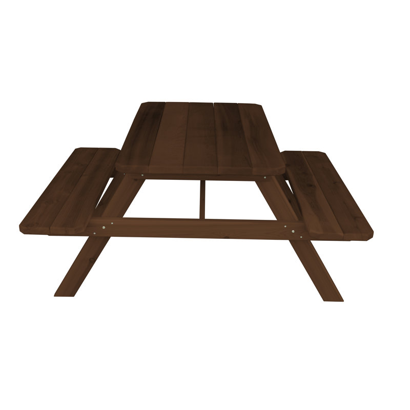 Table de pique-nique Amedee, Noyer, H 60 po x L 55 po x l 30 po