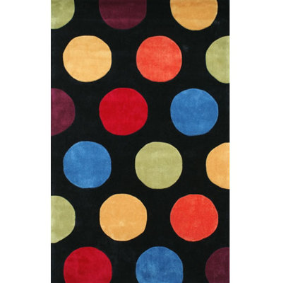 Bright Rug Polka Dots Indoor Rug