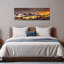 «Majestic Golden Peaks Dramatic Serene Abstract Landscape Mountain», art mural-1809792850