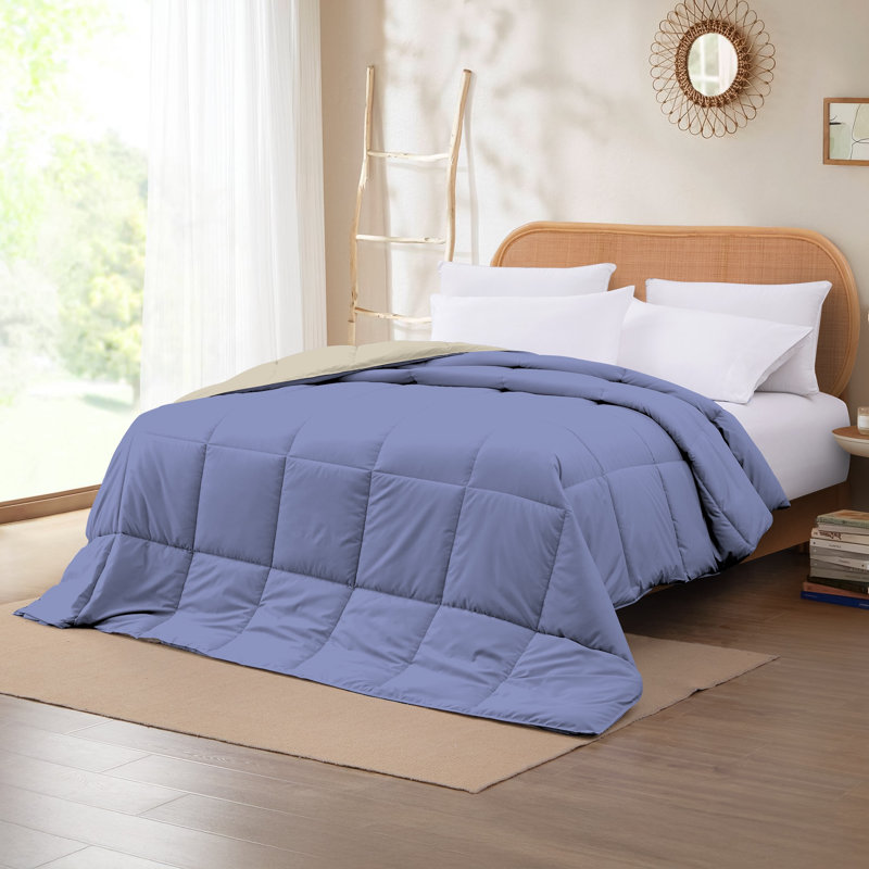 Modern Threads Comforter Duvet Insert, Reversible Quilted Down Alternative Comforter with Corner Tabs, All Season Bedding