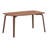 Aurthur Rectangular Dining Table in Walnut