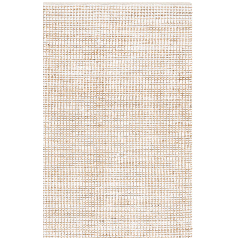 Cape Cod Hand Loomed Cotton;Jute/Sisal Solid Color Rug, Rectangle 6' x 9'
