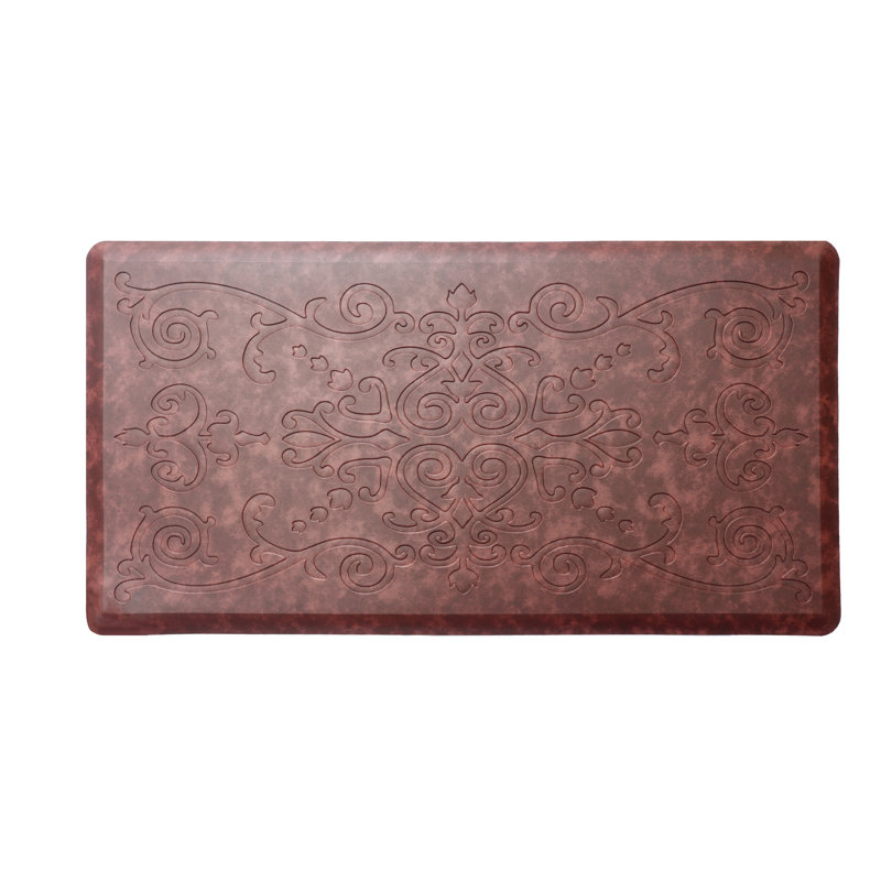 Tapis de sol anti-fatigue, Bourgogne, Rectangle 1 pi 5 po x 2 pi 4 po