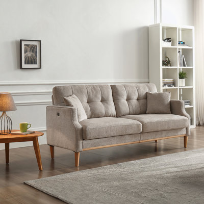 Living Space sofa 3 seater With Waterproof Fabric, USB Charge port by Winston Porter