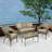 Yamada 4 - Person Patio Conversation Set with Cushions-37026428-37026433
